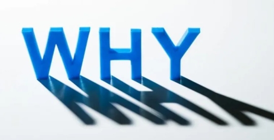 A picture of "WHY" in a white background
