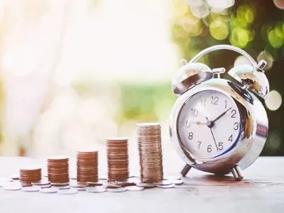 A coins and a clock