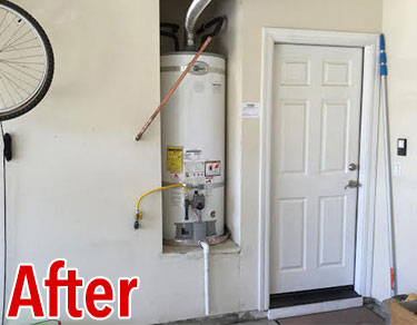 water heater after repair