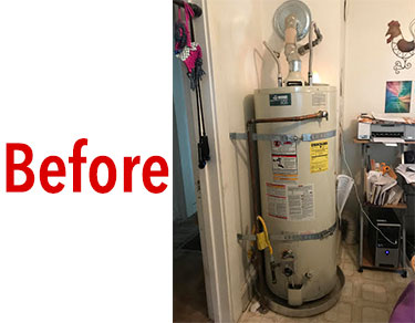 water heater before repair 2