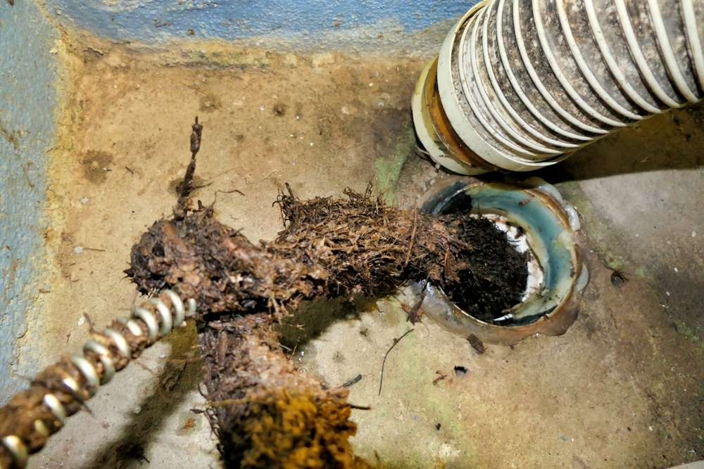 backed up sewer line